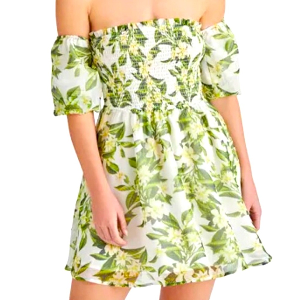 Betsey Johnson👗Floral Off-Shoulder Dress Size S